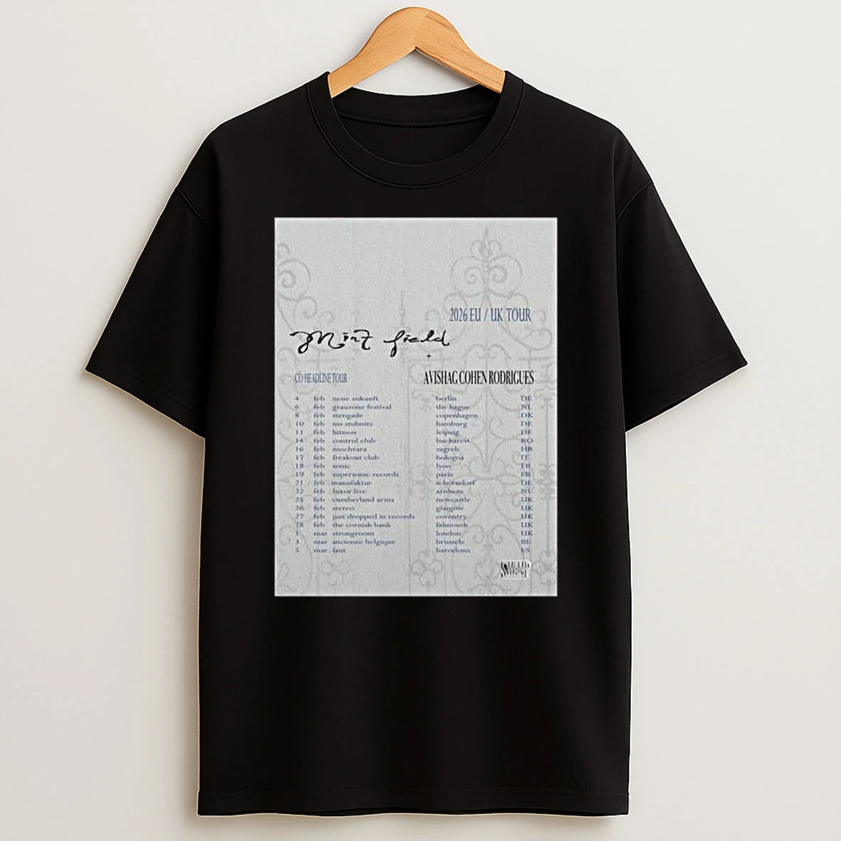 Mint Field Eu Uk Tour 2026 T Shirt
