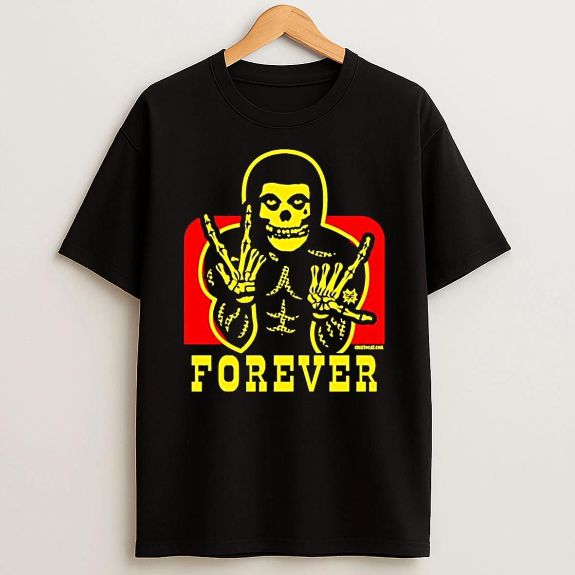 Misfits Forever Skeleton T Shirt