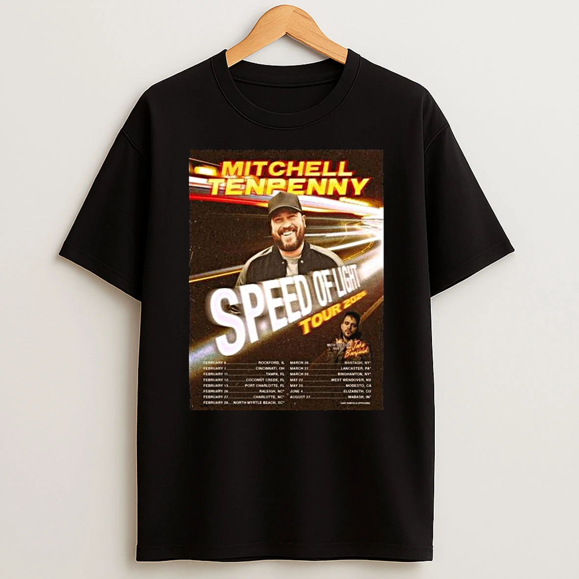 Mitchell Tenpenny Speed Of Light Tour 2026 T Shirt