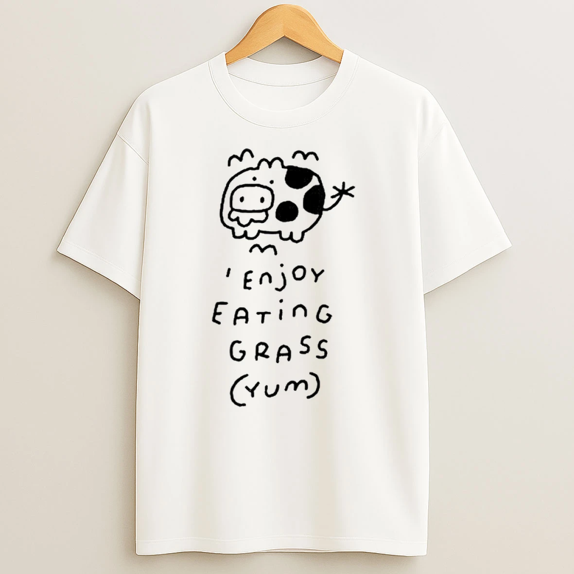 Momodraws Enjoy Eating Grass Yum T Shirt