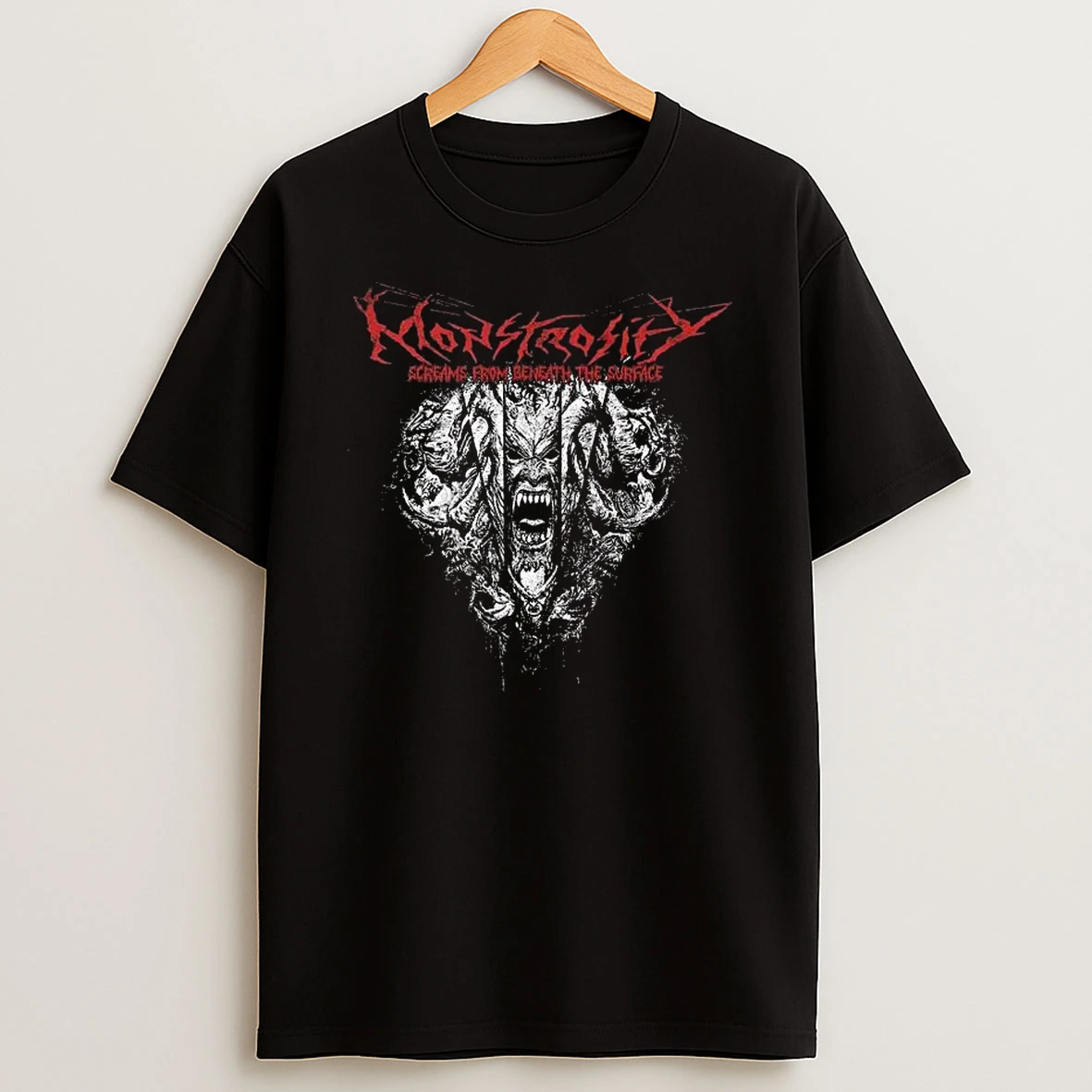 Monstrosity Screams From Beneath The Surface 13th March 2026 T Shirt