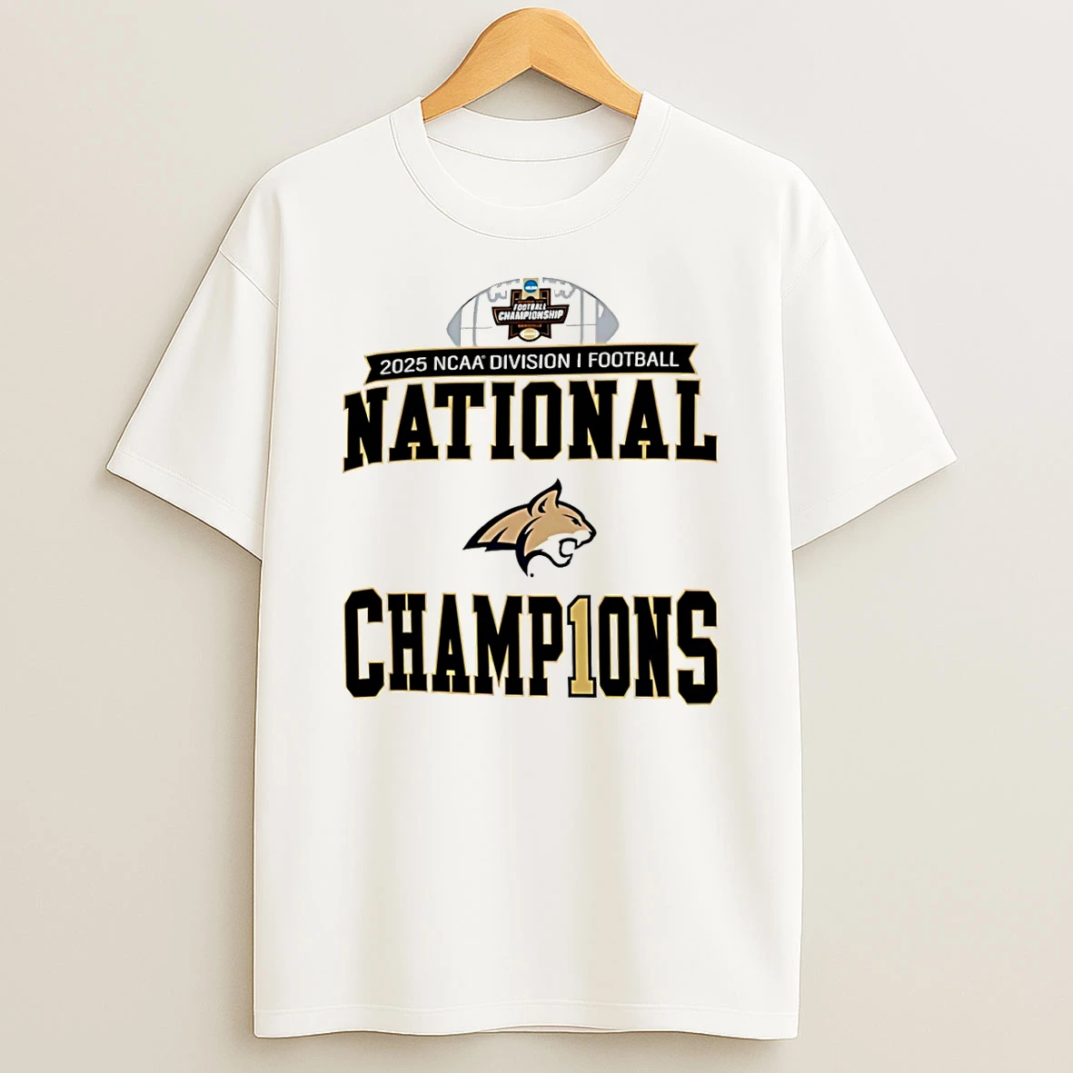 Montana State 2025 Ncaa Division Football Champions T Shirt