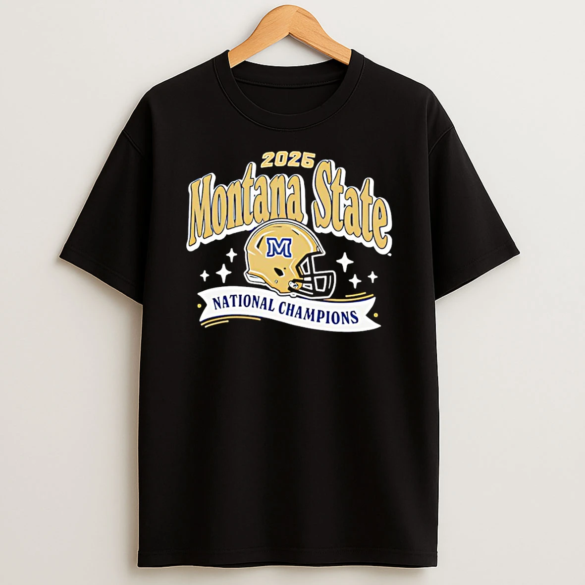 Montana State 2025 National Champions Banner T Shirt