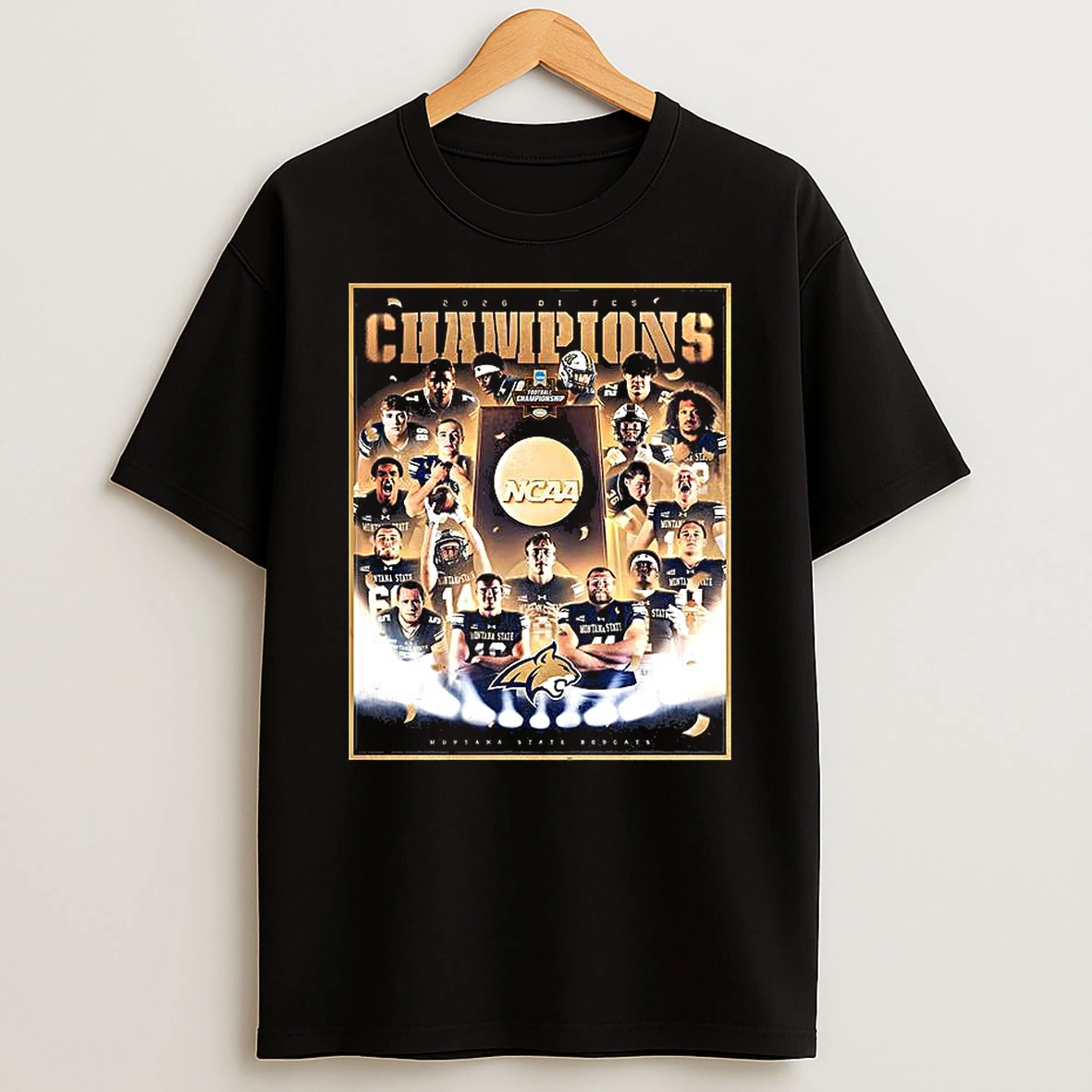 Montana State Bobcats 2025 Fcs National Champions T Shirt