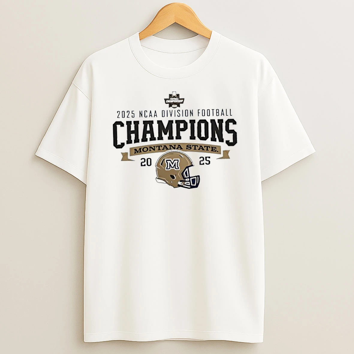 Montana State Bobcats 2025 Ncaa Division Football Champions Helmet T Shirt
