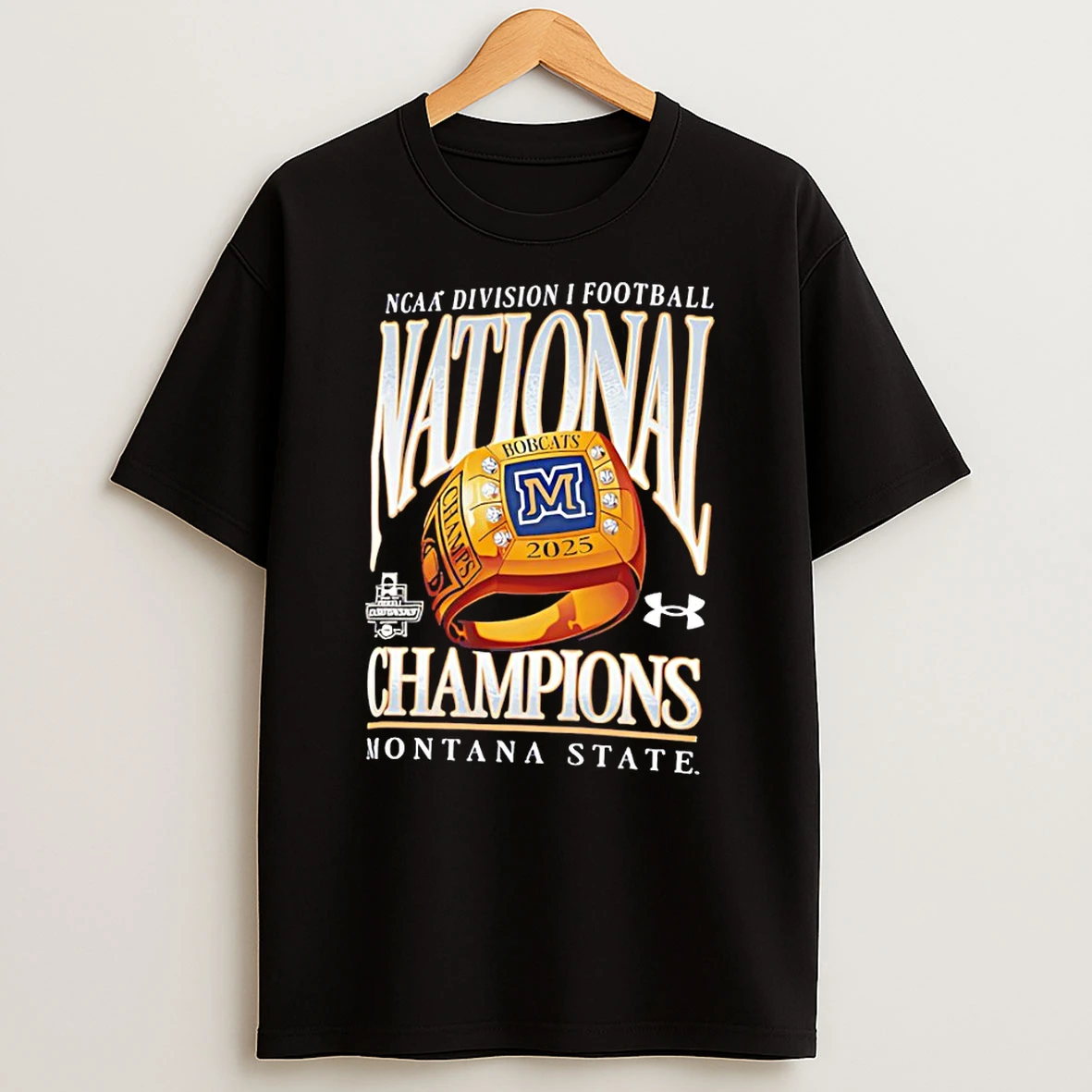 Montana State Bobcats 2025 National Champions Ring 2 Time Division I T Shirt