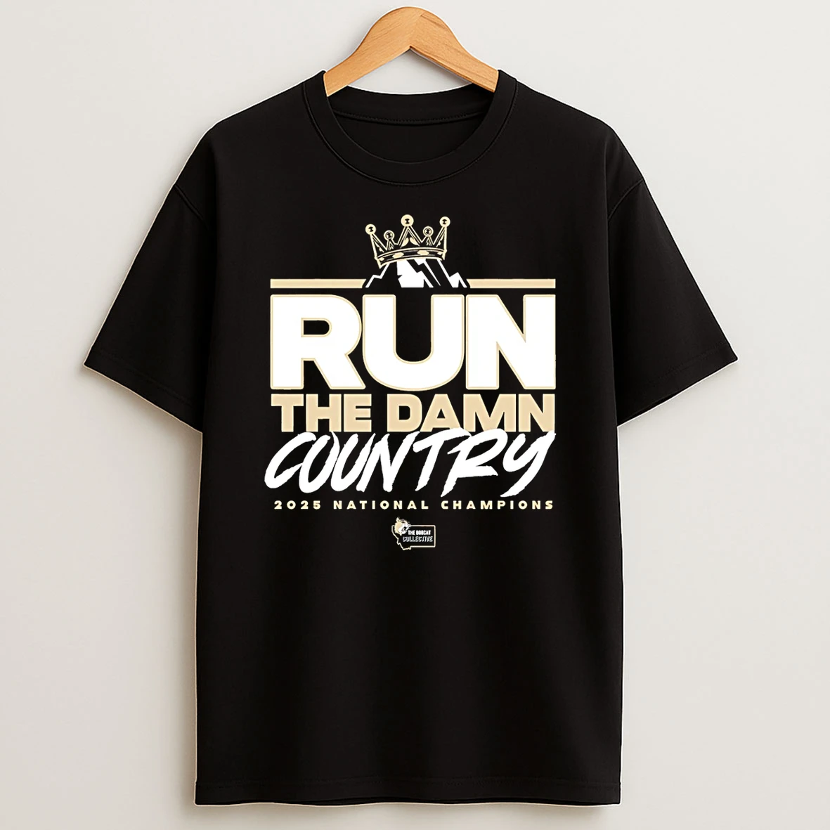 Montana State Bobcats 2025 National Champions Run The Damn Country T Shirt