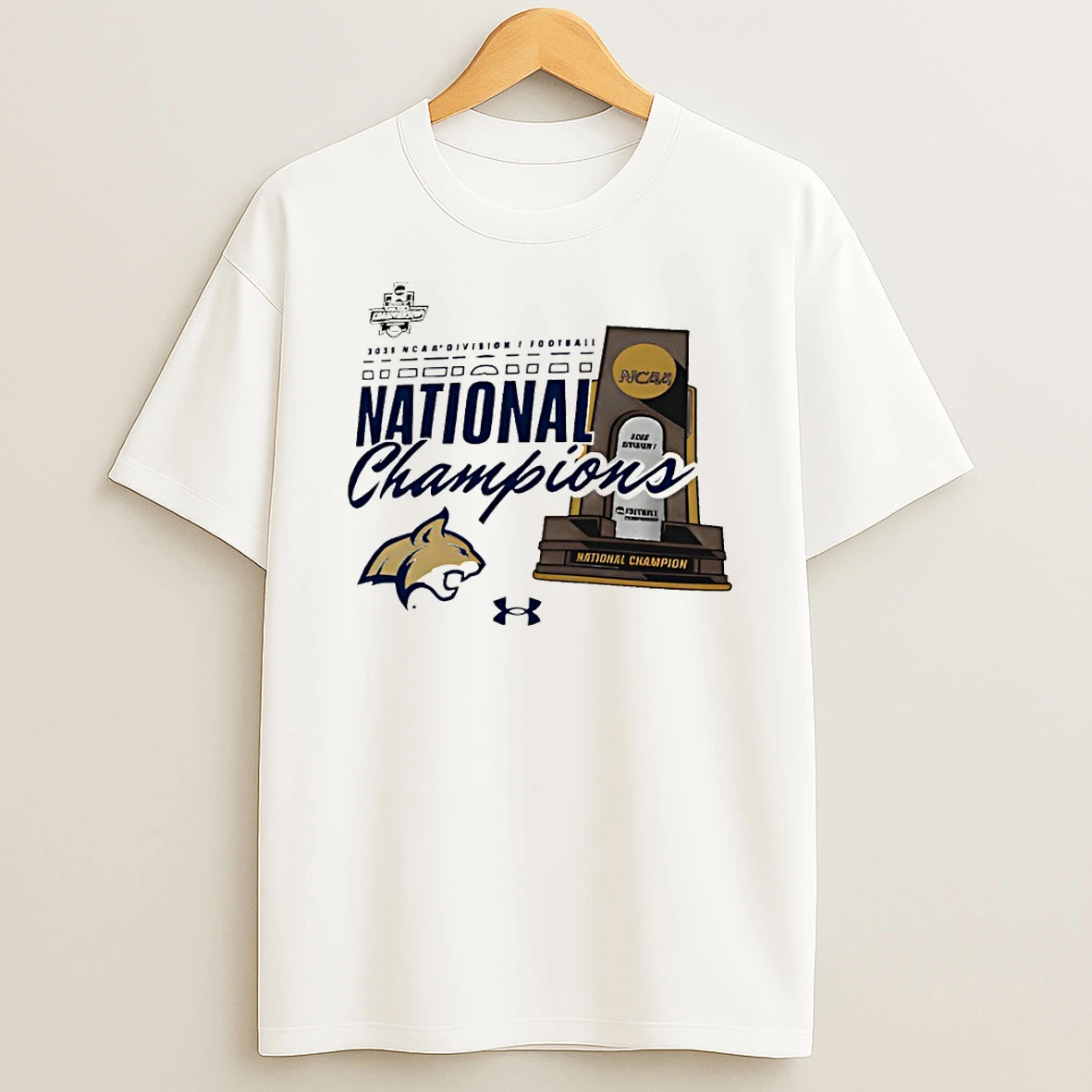 Montana State Bobcats 2025 National Champions Trophy T Shirt