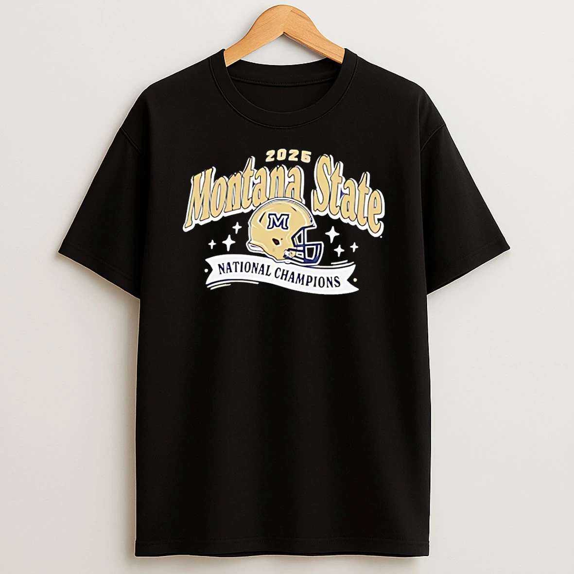 Montana State Bobcats Champions 2025 Ncaa Division I Football T Shirt