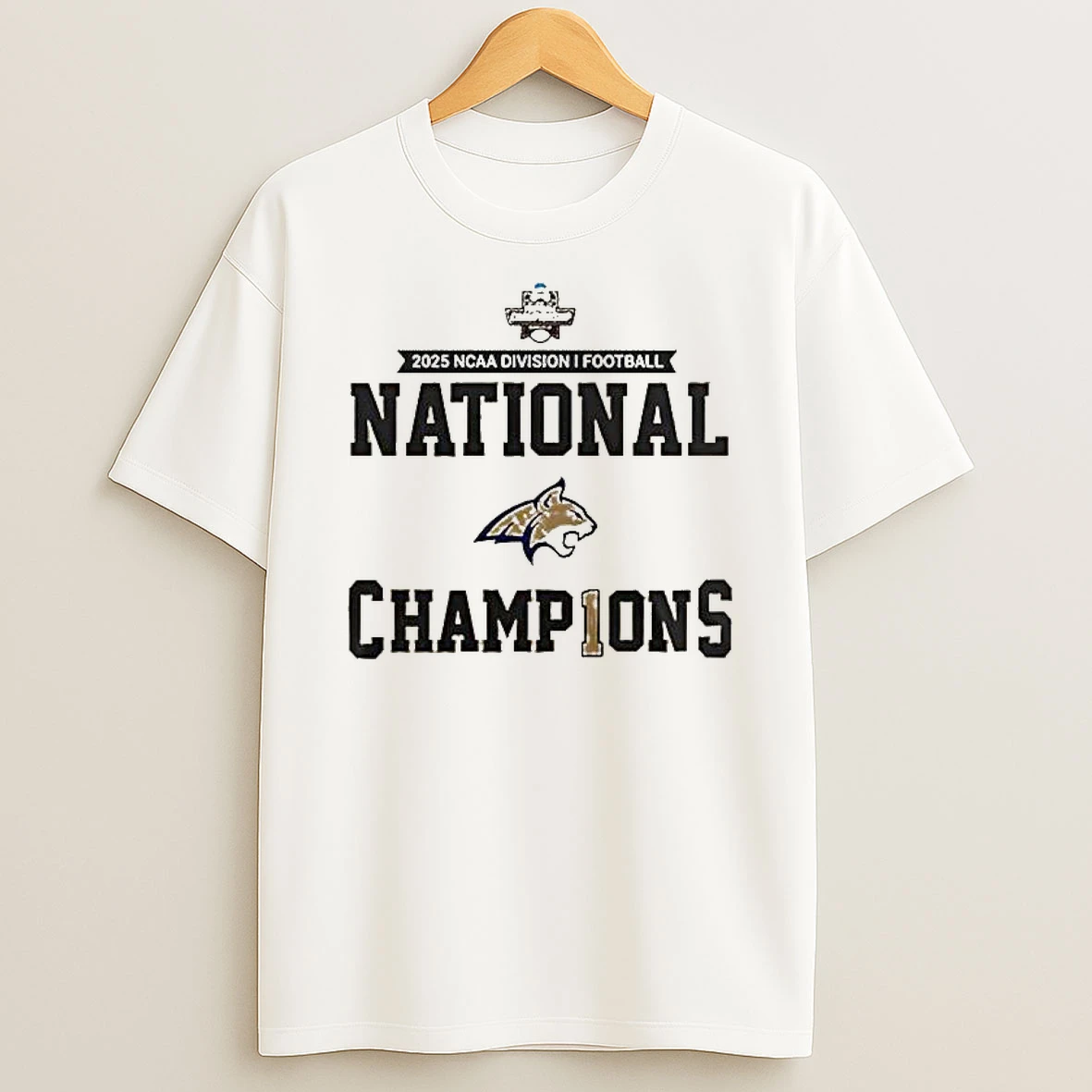 Montana State Bobcats National Champions Fcs 2025 Football T Shirt