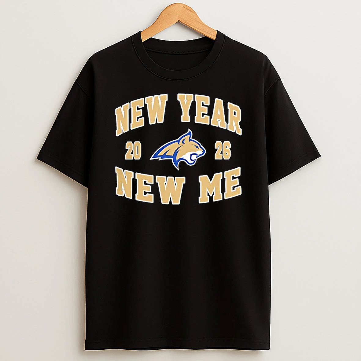 Montana State Bobcats Football New Year New Me 2026 Logo T Shirt