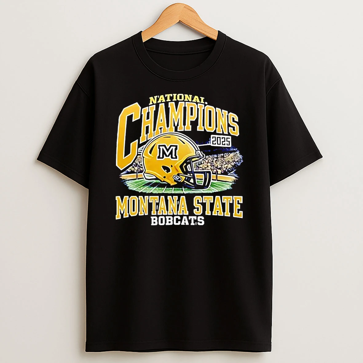 Montana State Football Division I Football National Champions 2025 Helmet T Shirt