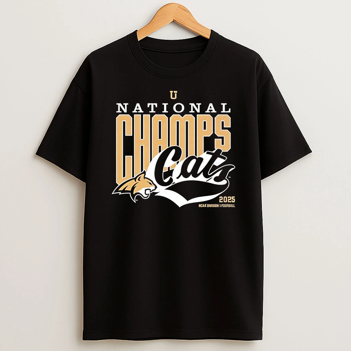 Montana State Football Msu 25 Ncaa Fcs Football National Champions Cats T Shirt