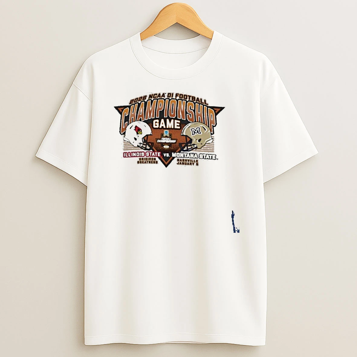 Montana State Vs Illinois State Football 2025 Ncaa Division I Fcs Football Championship Nashville T Shirt