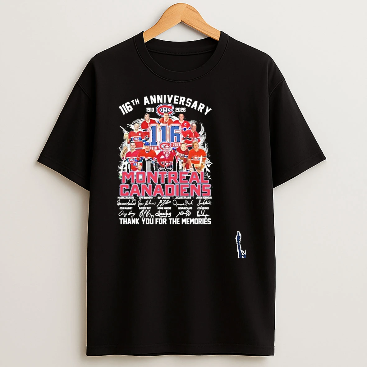 Montreal Canadiens Team 116th Anniversary 1910 2026 T Shirt