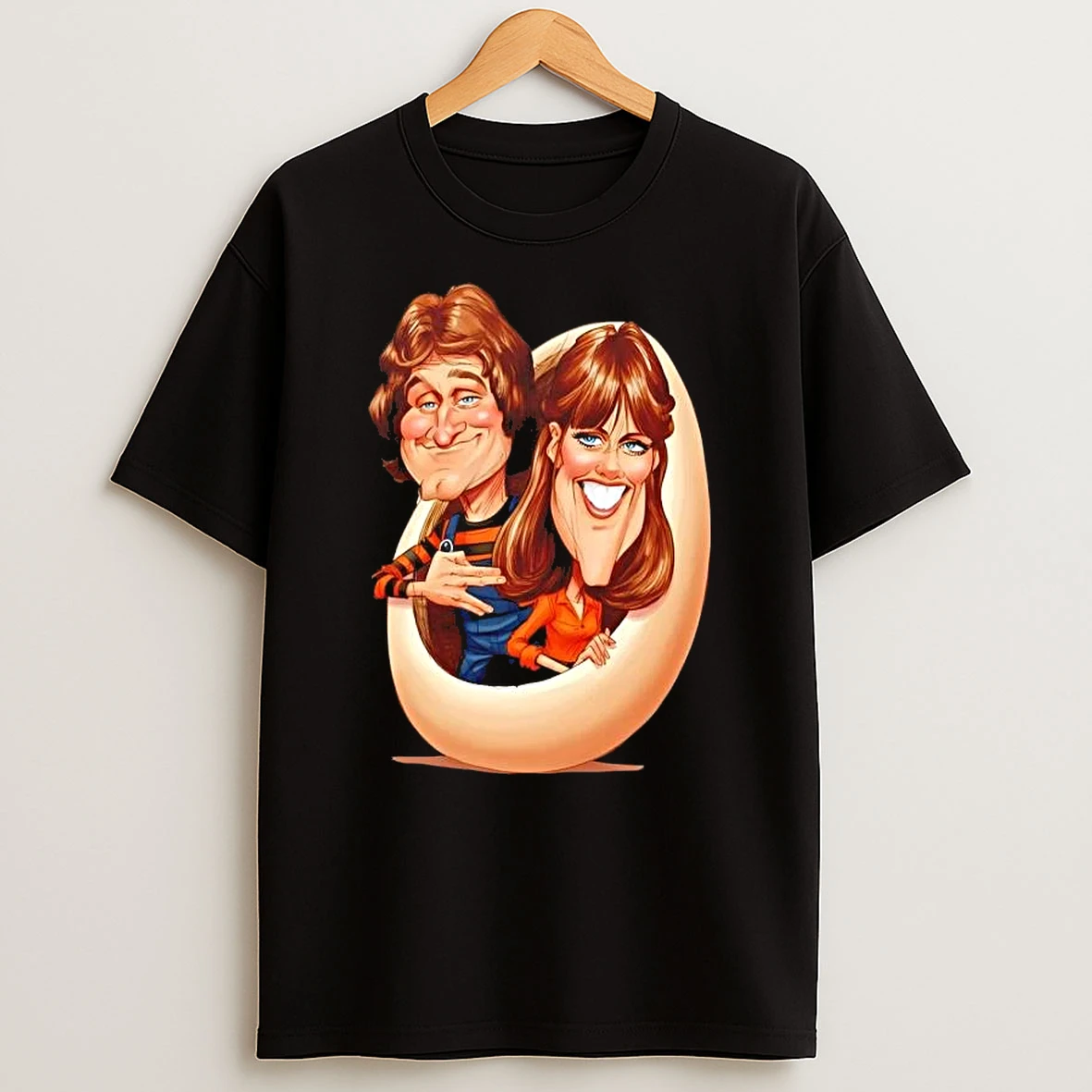 Mork And Mindy 70s Caricature Vintage T Shirt