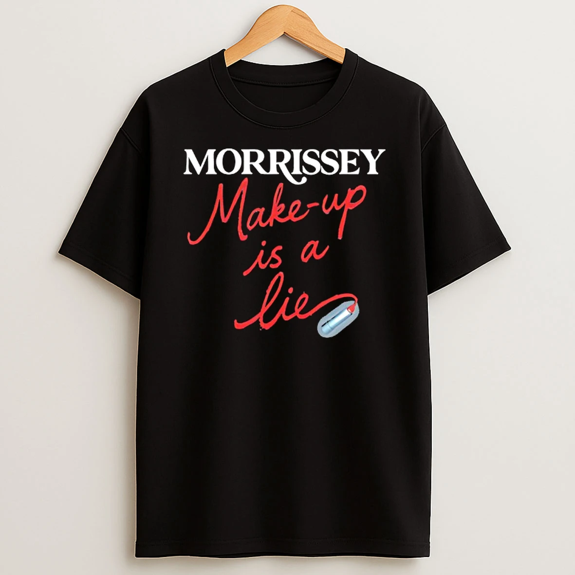 Morrissey Make Up Is A Lies Funny T Shirt