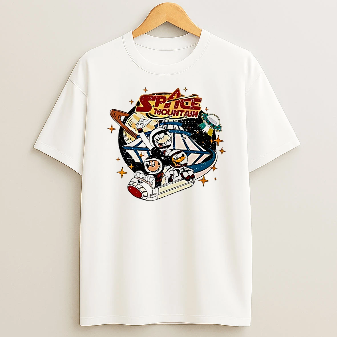 Mouse And Friends Space Mountain Magic Kingdom T Shirt