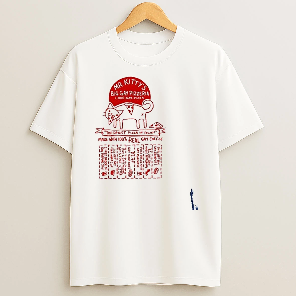 Mr Kittys Big Gay Pizzeria T Shirt