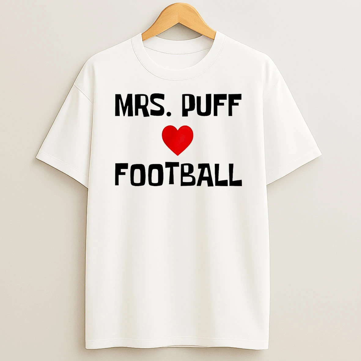 Mrs Puff Love Football T Shirt