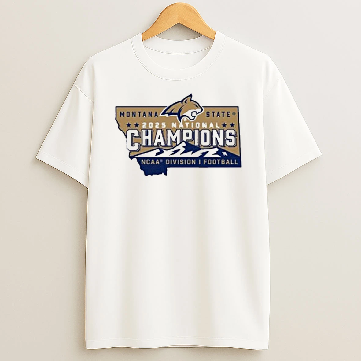 Msu Football 2025 National Champions State Shape Basic T Shirt