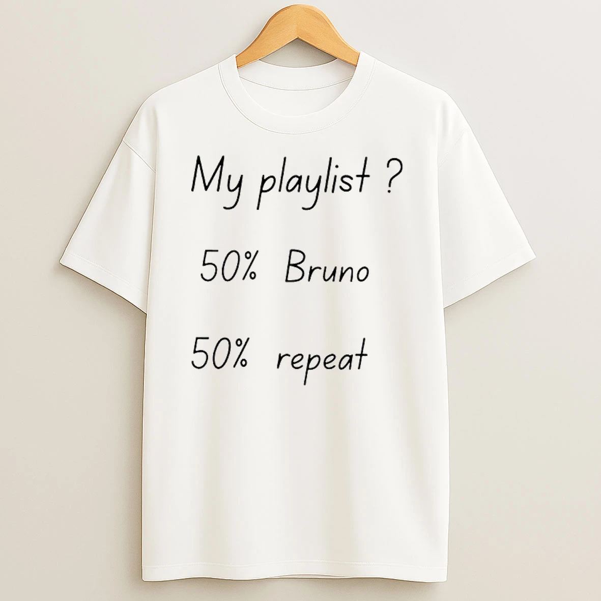 My Playlist 50 Bruno 50 Repeat Graphic T Shirt