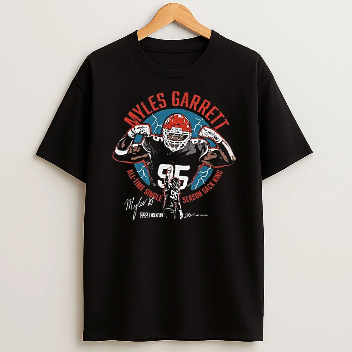 Myles Garrett Cleveland All Time Sack King T Shirt