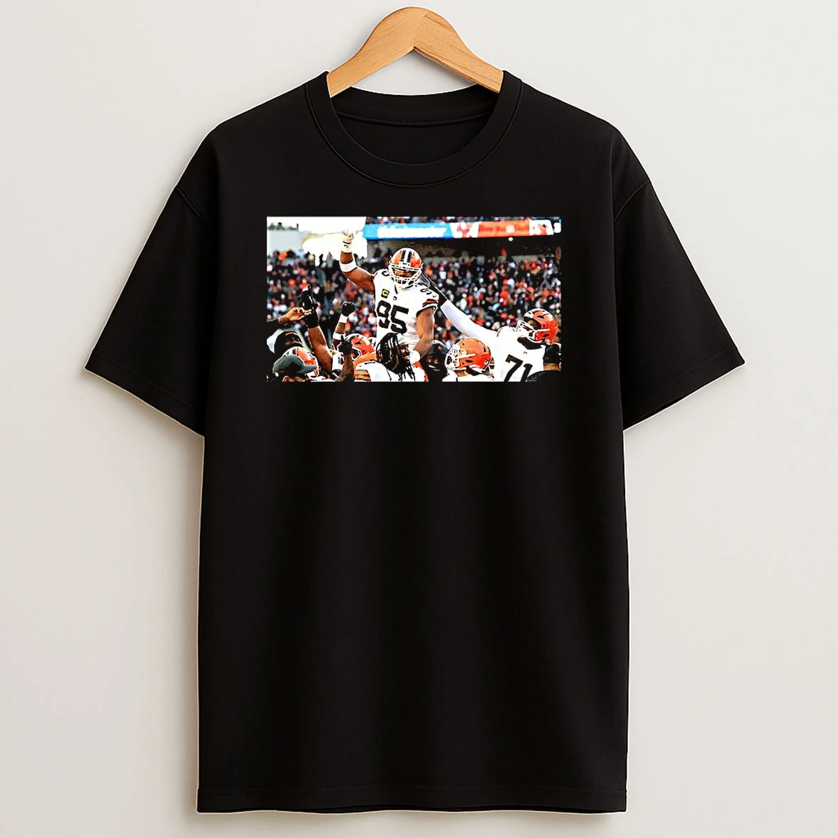 Myles Garrett Cleveland Browns Nfl Sacks Record Celebration Image T Shirt