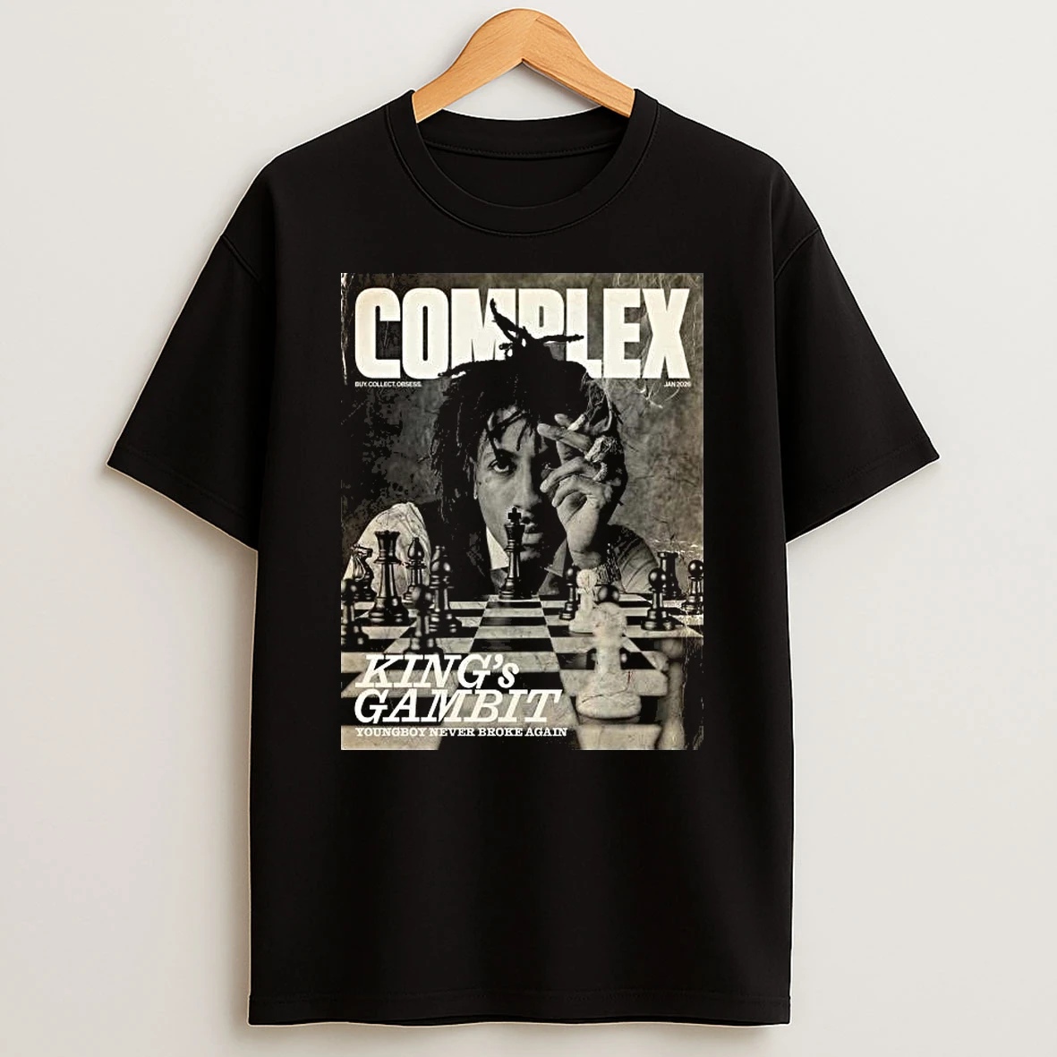 Nba Youngboy On The Cover Of Complex Magazine Kings Gambit January 2026 Issue T Shirt