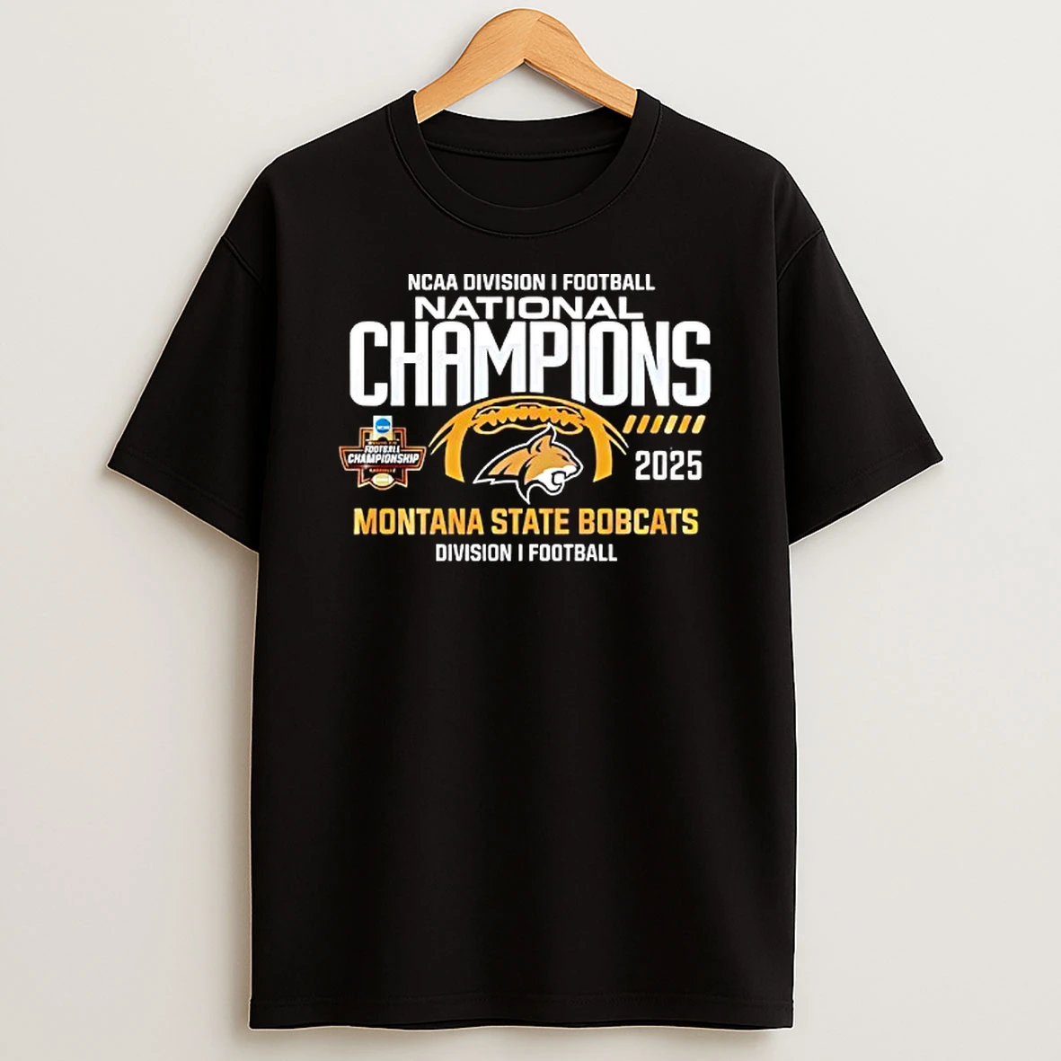Ncaa Di Football National Champions 2026 Montana State Bobcats Logo T Shirt
