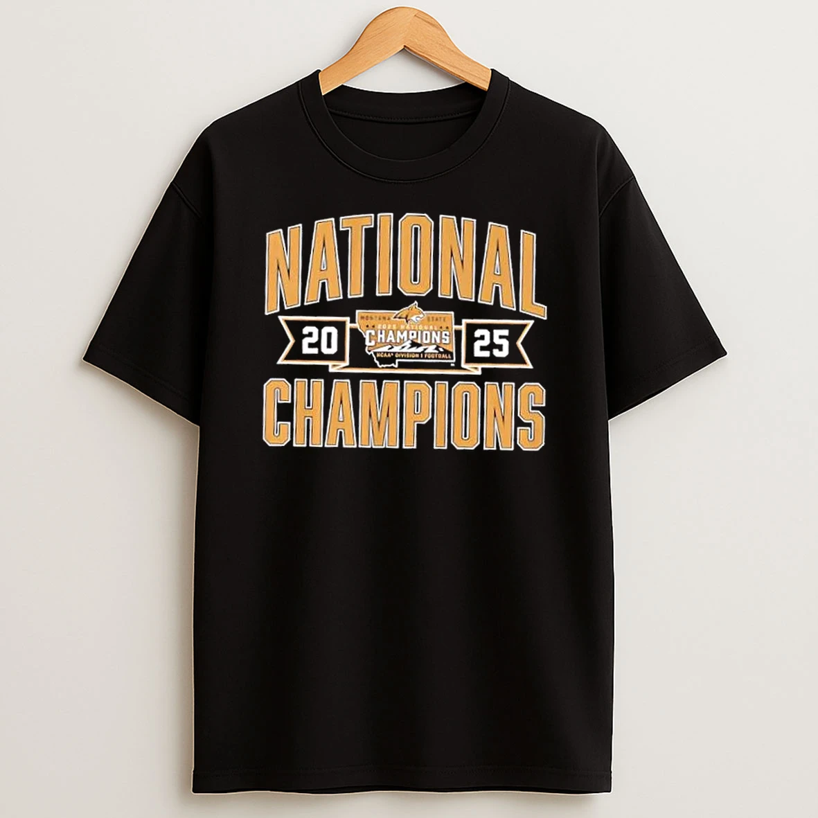 Ncaa Division I Football Montana State Football 2025 Fcs Champions T Shirt