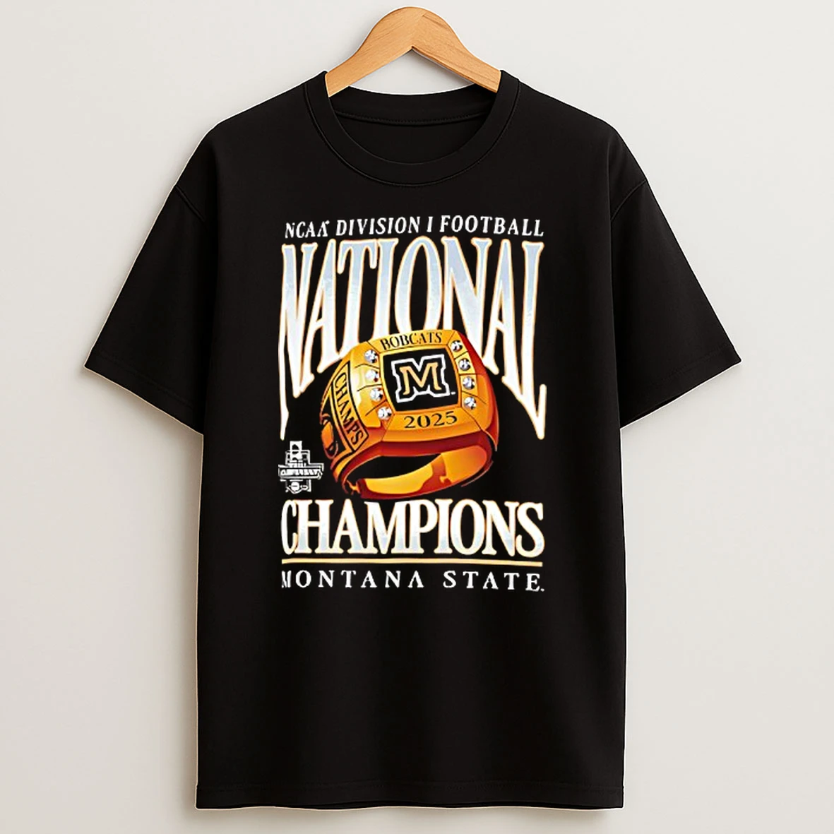Ncaa Division I Football National Champions 2025 Montana State Bobcats Ring T Shirt