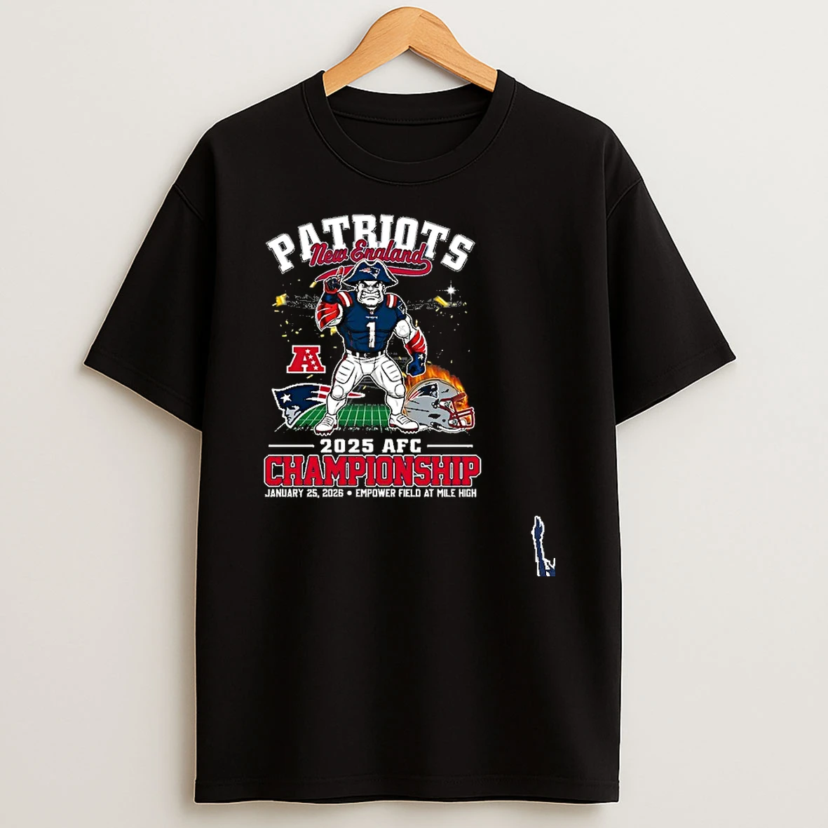 Ne Patriots Mascot Afc Conference Championship Bound T Shirt