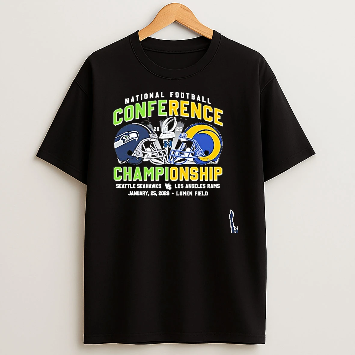 Nfc Championship 2025 26 La Rams Vs Sea Seahawks T Shirt