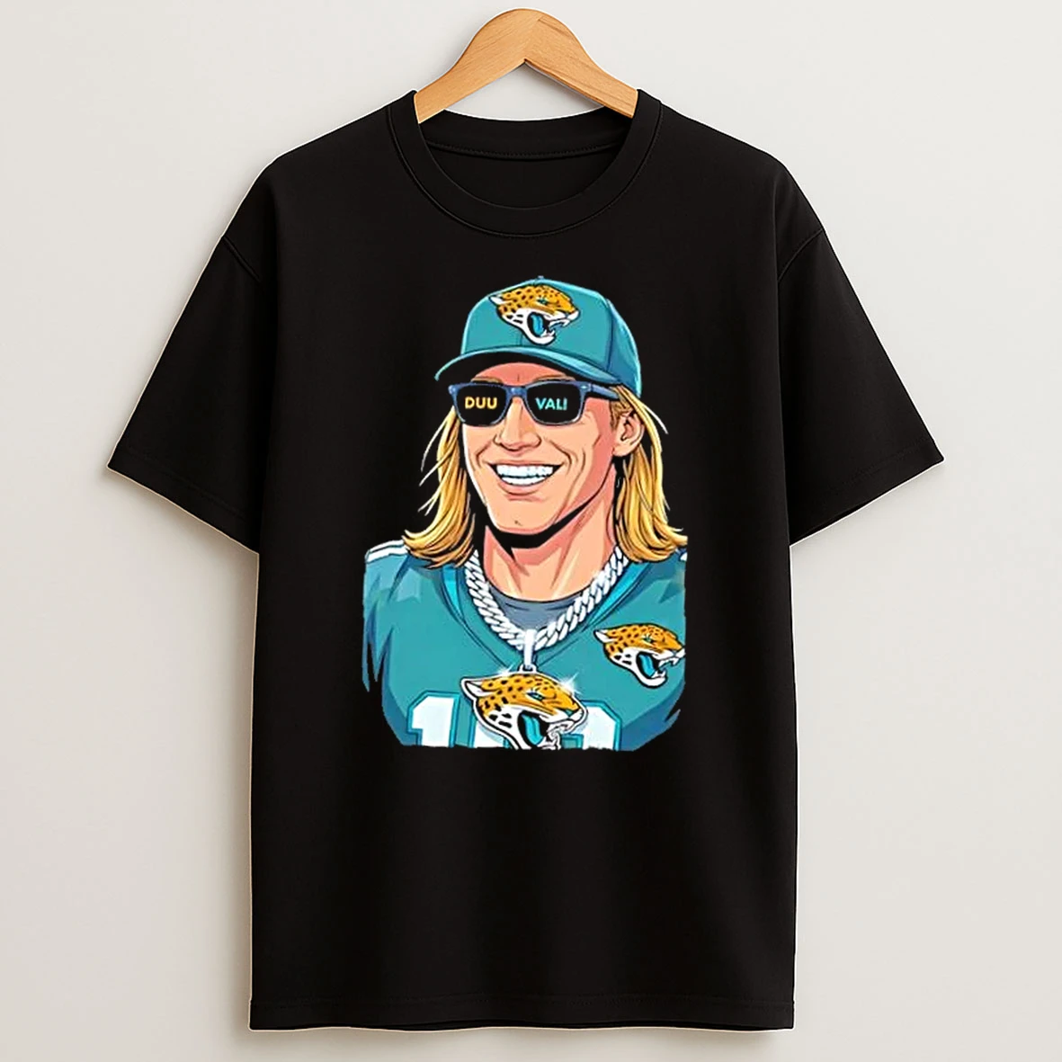 Nfl Jacksonville Jaguars Trevor Lawrence Steezy Trev Caricature T Shirt