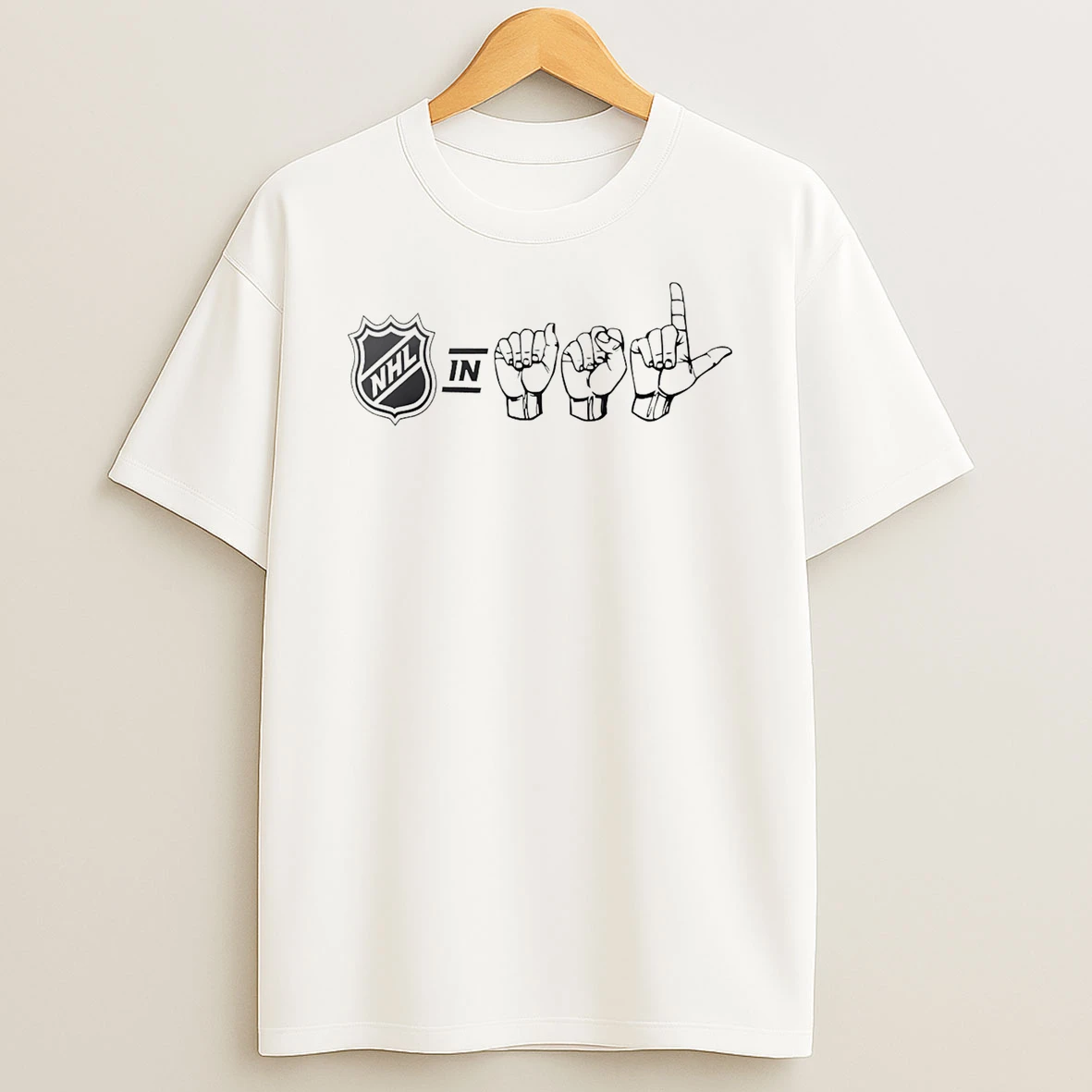 Nhl In Asl T Shirt