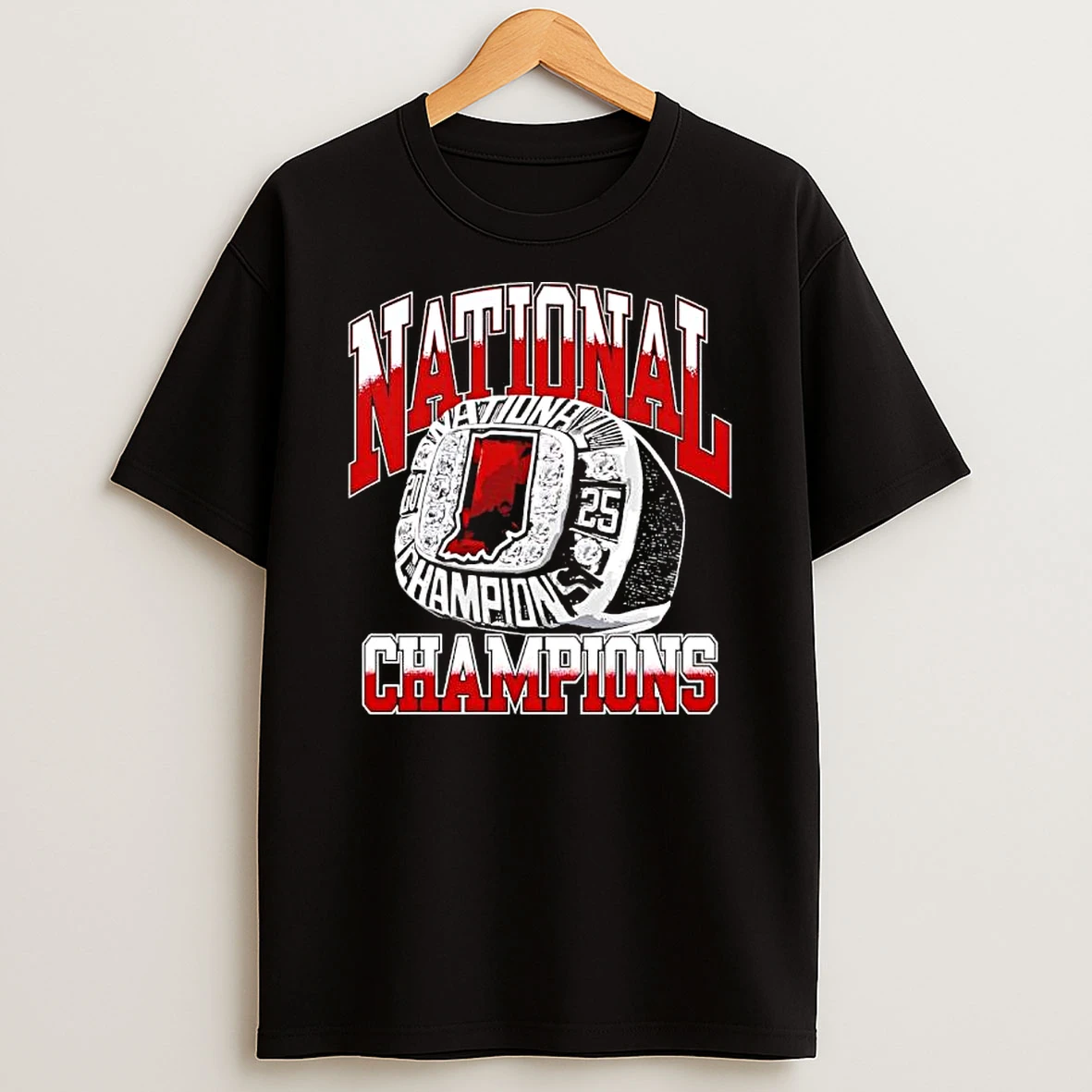 National Champions Ring Of Indiana Hoosiers 2025 T Shirt