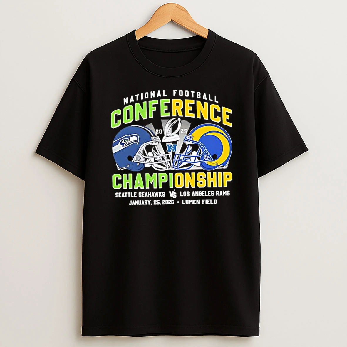 National Football Conference Championship Seattle Seahawks Vs La Rams January 25th 2026 Lumen Field T Shirt