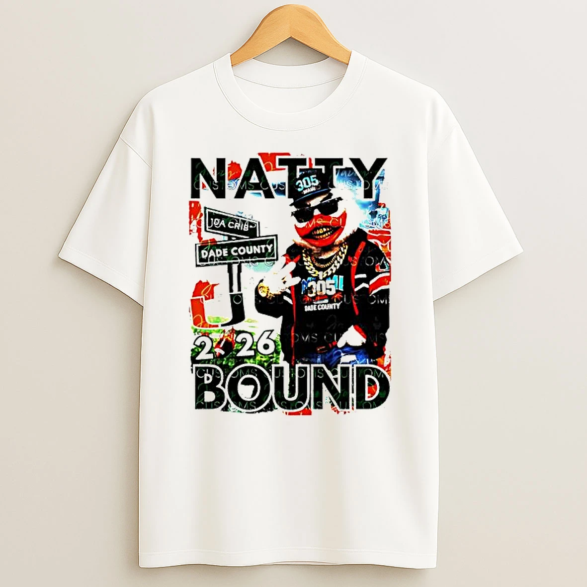 Natty Bound 2026 Miami Hurricanes Sebastian The Ibis Mascot Dade Country Da Crib T Shirt