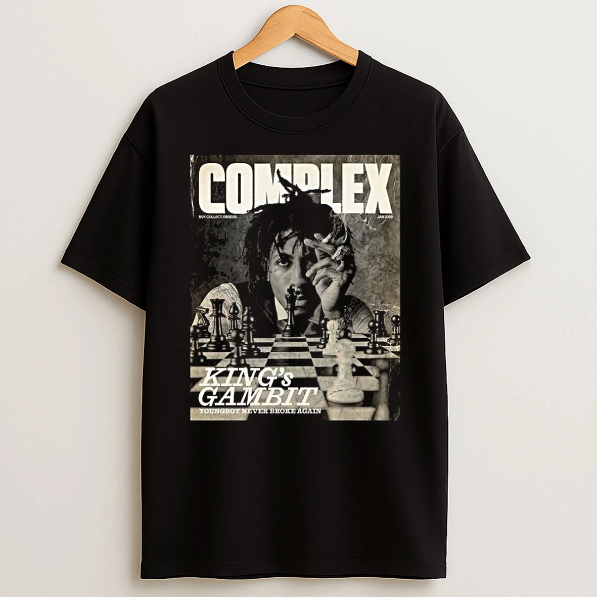 Nba Youngboy On The Cover Of Complex Magazine Kings Gambit January 2026 T Shirt