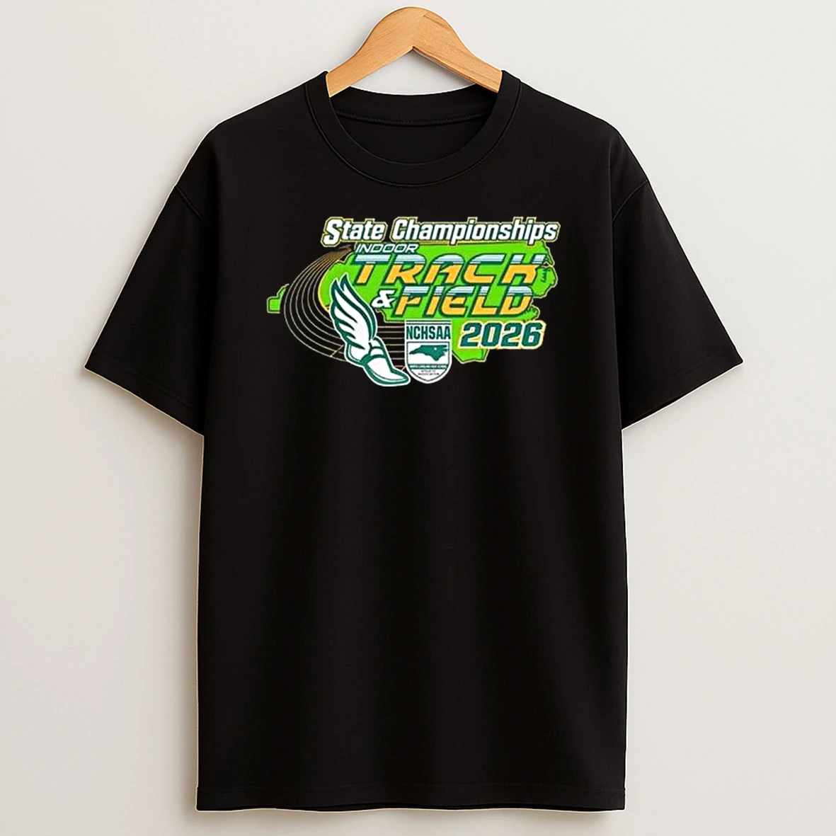 Nchsaa Indoor Track And Field States Championships 2026 Logo T Shirt