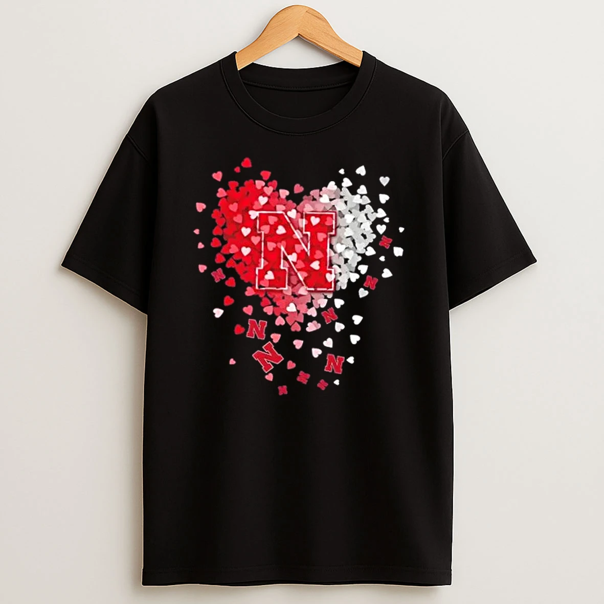 Nebraska Cornhuskers Football Fans Hearts And Soul T Shirt
