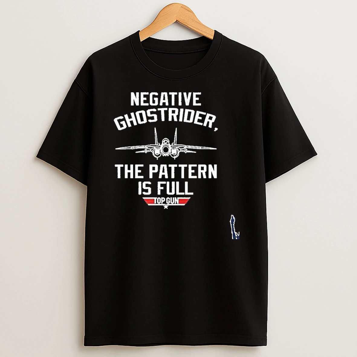 Negative Ghostrider The Pattern Is Full Top Gun T Shirt