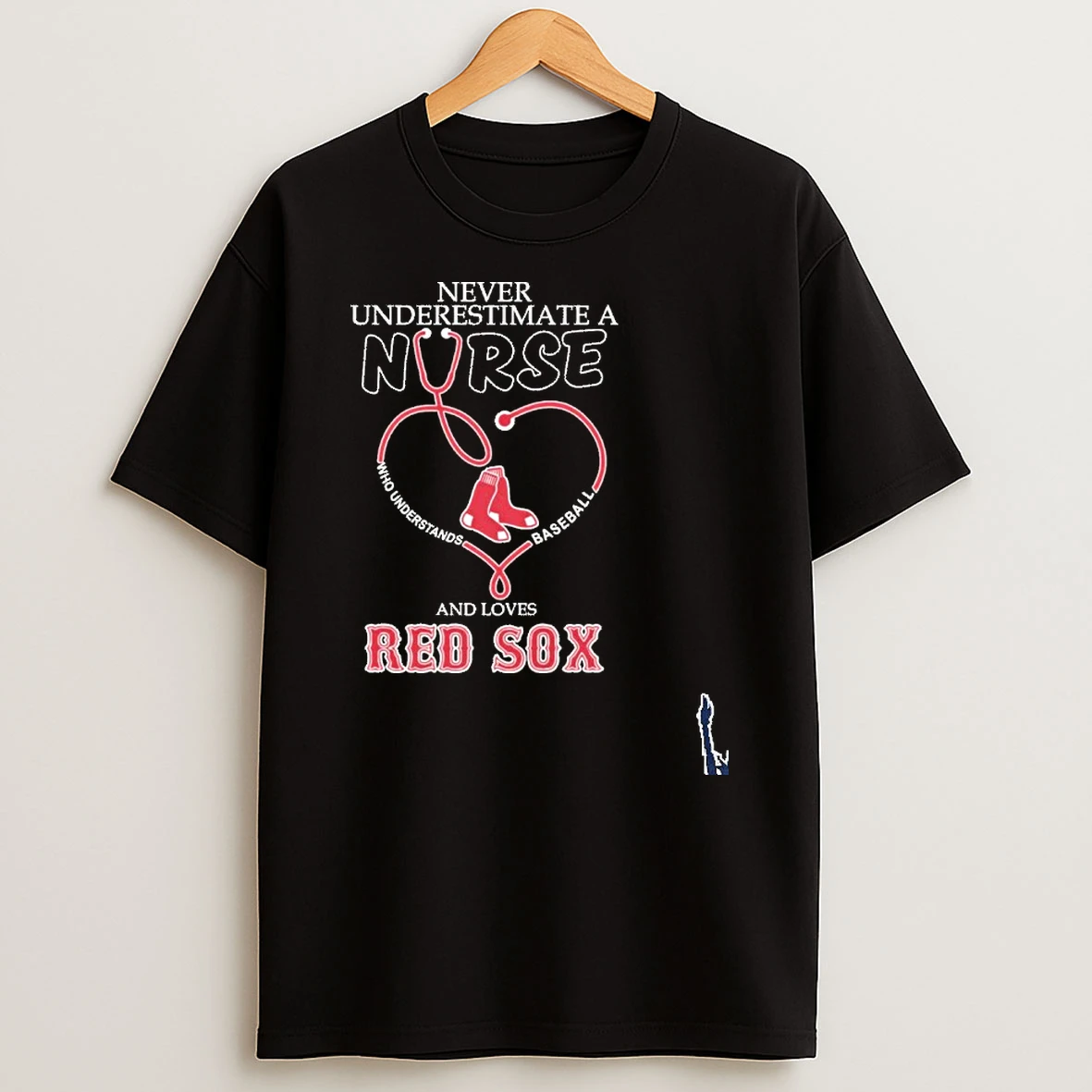 Never Underestimate A Nurse Heart And Loves Red Sox T Shirt