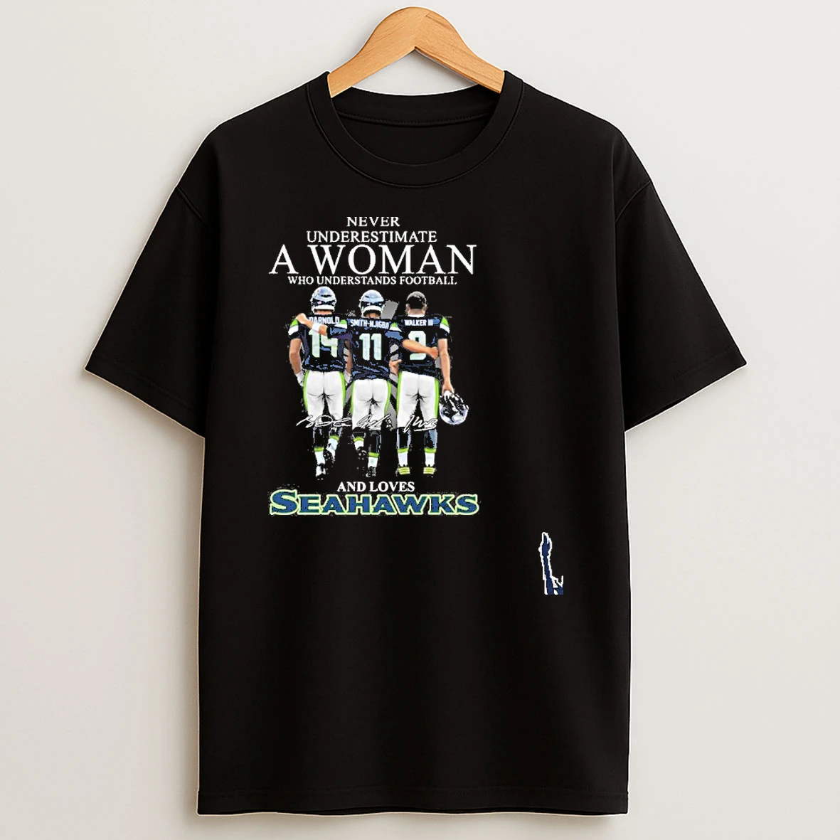 Never Underestimate A Woman Who Understands Football And Loves Seattle Seahawks Super Bowl Lx T Shirt