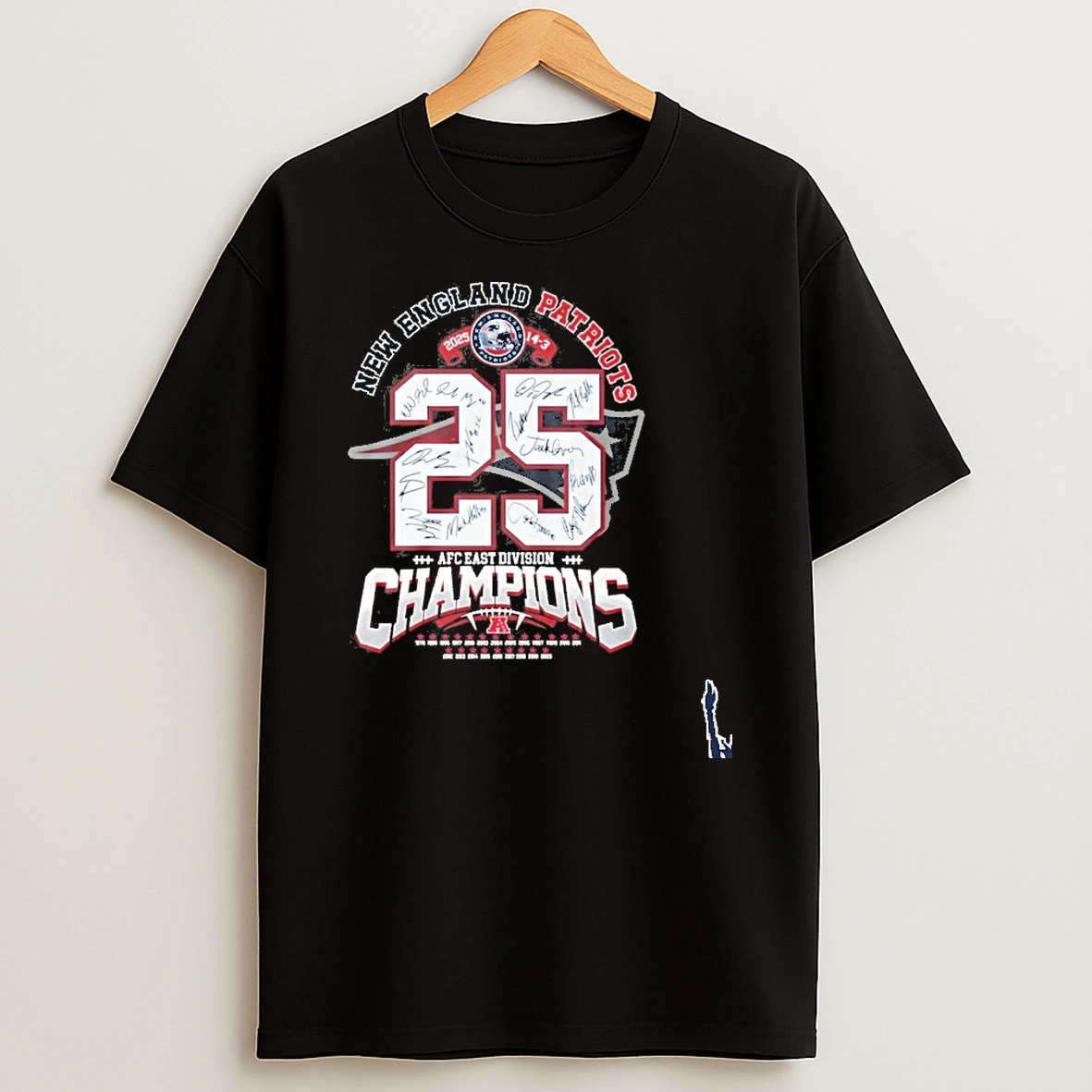 New England Patriots 14 3 Afc East Division Champions T Shirt