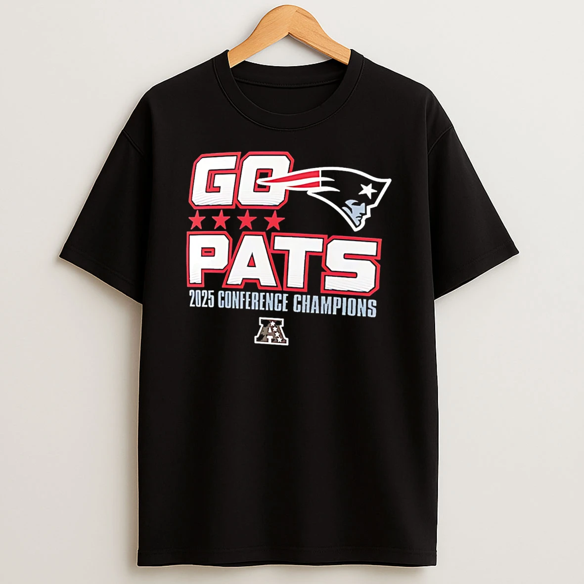New England Patriots 2025 Afc Champions Go Pats Hometown T Shirt