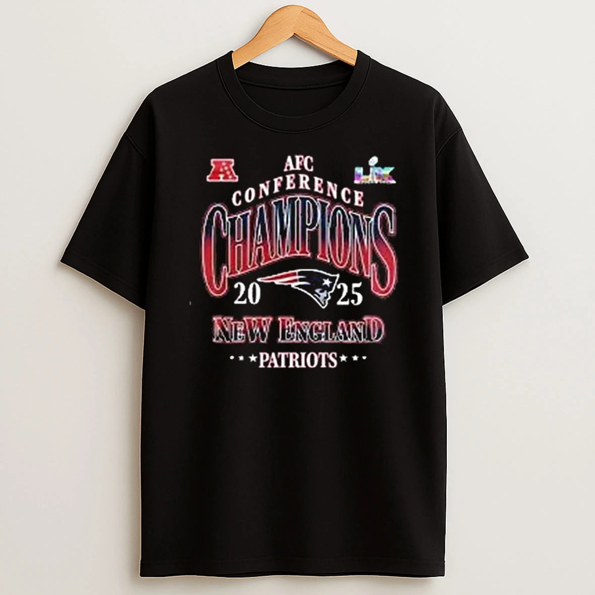 New England Patriots 2025 Afc Conference Champions Locker Room T Shirt