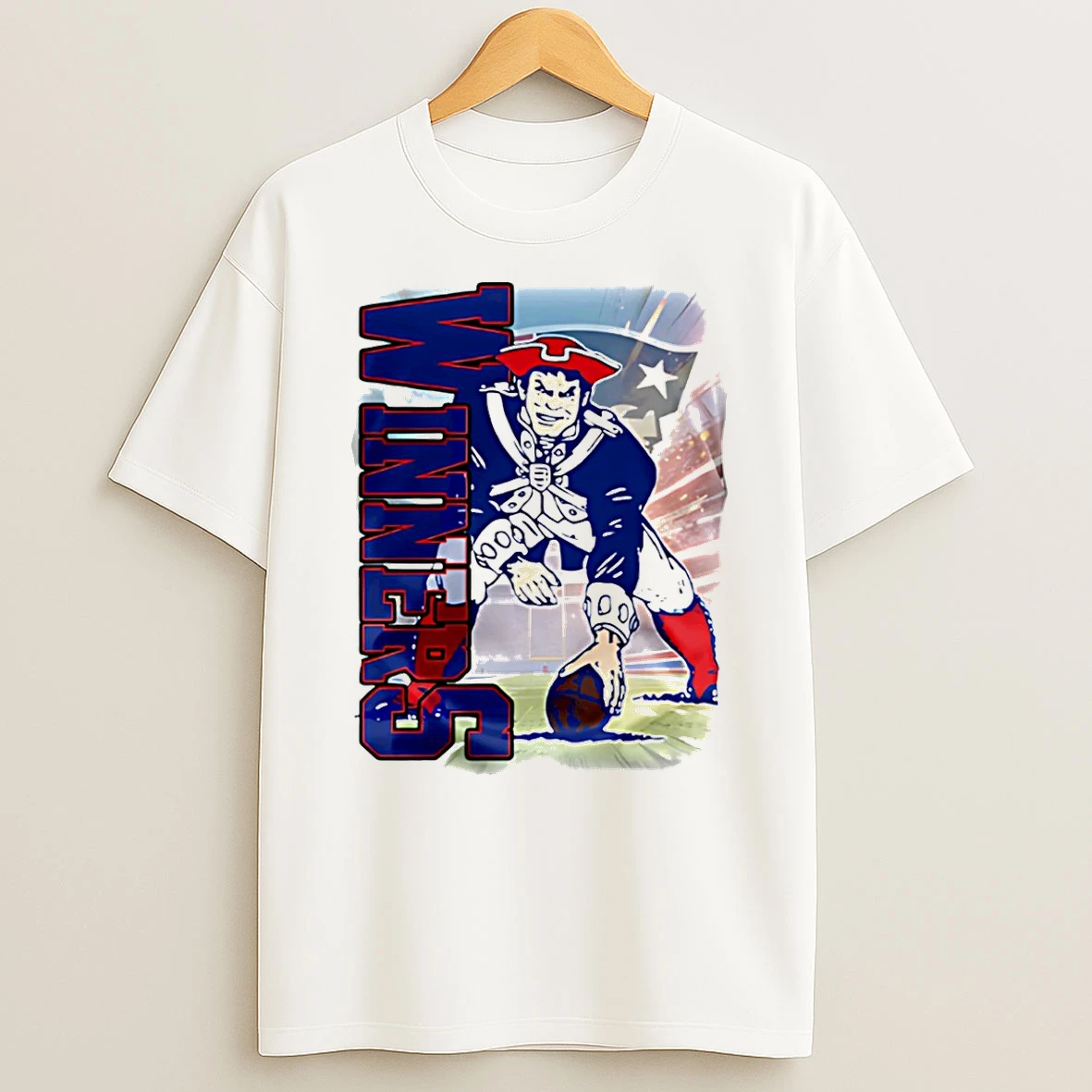 New England Patriots 2025 Nfl Wild Card Weekend Mascot T Shirt