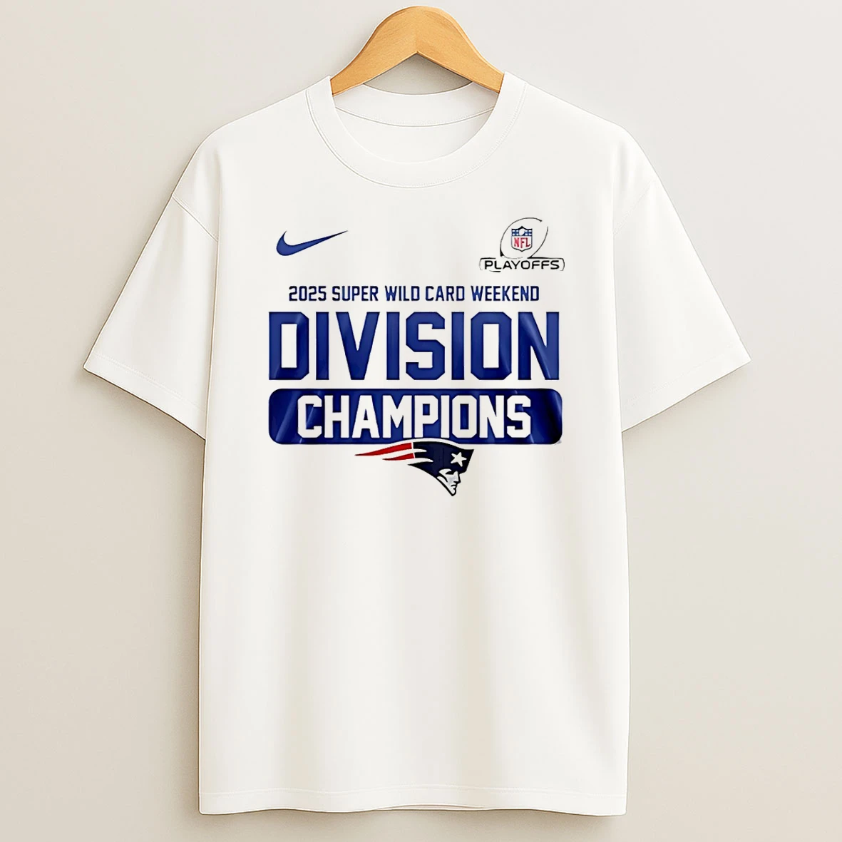 New England Patriots 2025 Super Wild Card Weekend Division Champions T Shirt